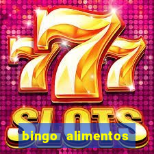 bingo alimentos para imprimir